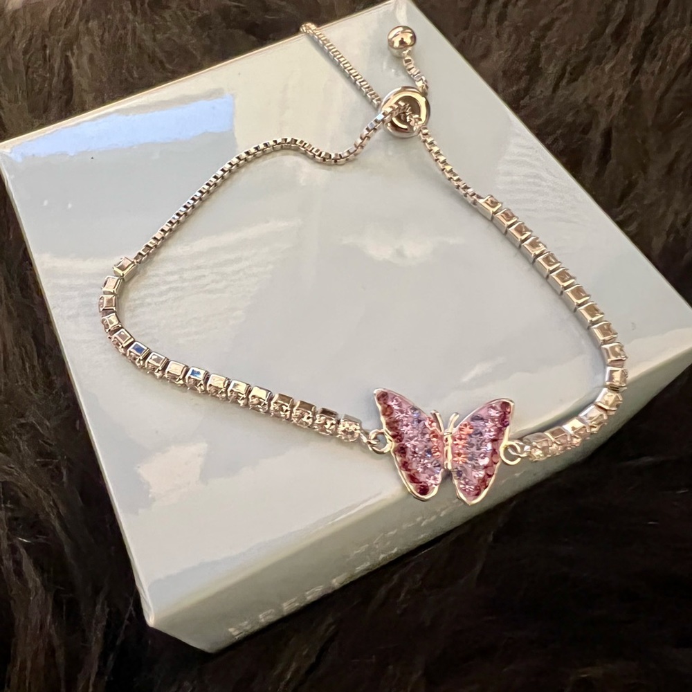Butterfly Adjustable Bracelet - Picture 2 of 2